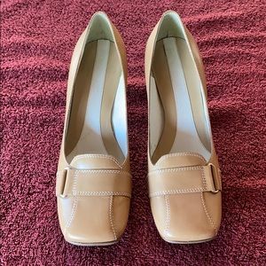 Nine West tan leather Mid heeled shoes